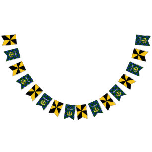 Campbell Coat of Arms Shield & Tartan  Bunting