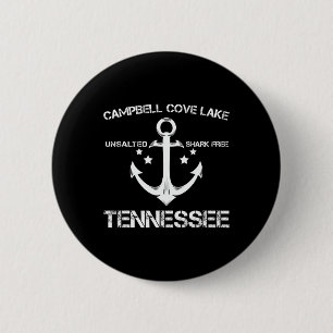 Campbell Cove Lake Tennessee Funny Fishing Camping 6 Cm Round Badge