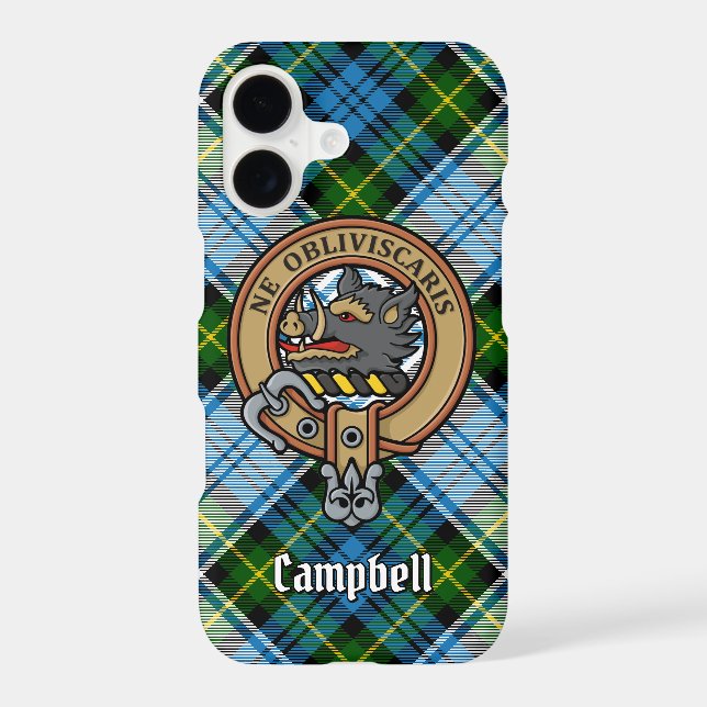 Campbell Crest over Dress Tartan (Back)