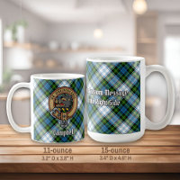 Campbell Crest over Dress Tartan