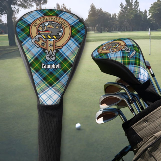 Campbell Crest over Dress Tartan Golf Head Cover (Creator Uploaded)