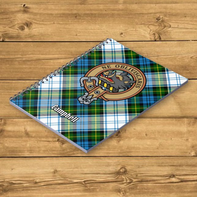 Campbell Crest over Dress Tartan Notebook (Creator Uploaded)