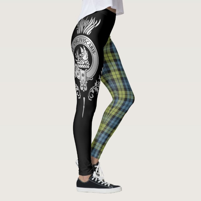 Campbell Crest & Tartan Leggings (Right)