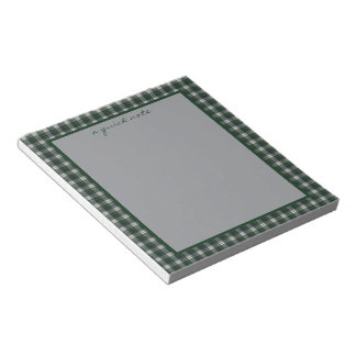 Campbell Dress Modern Original Scottish Tartan  Notepad