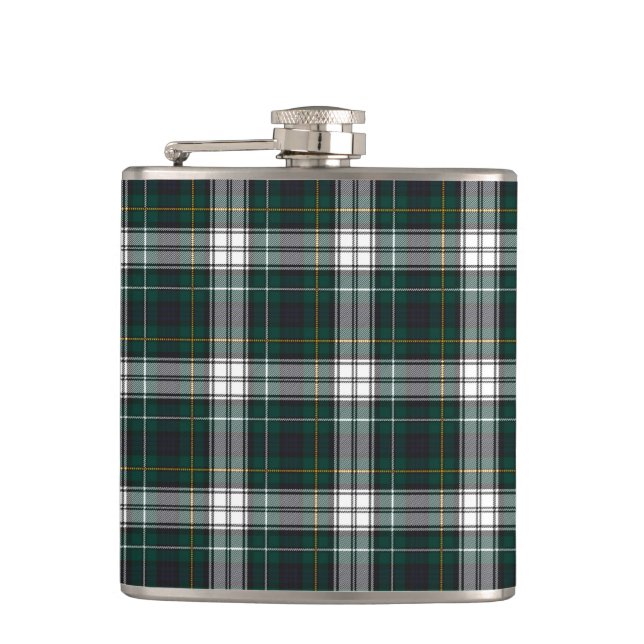 Campbell Dress Modern Tartan Plaid Pattern Hip Flask (Front)