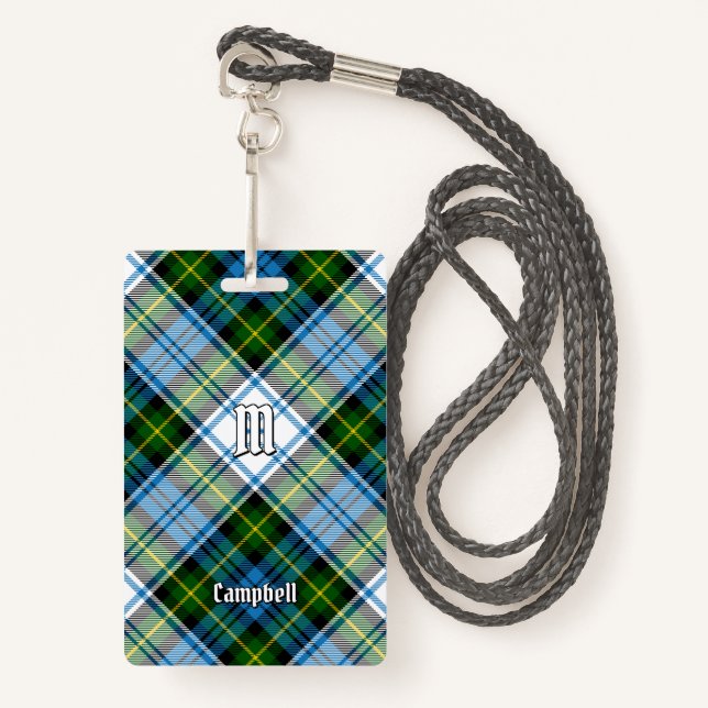 Campbell Dress Tartan ID Badge (Front with Lanyard)