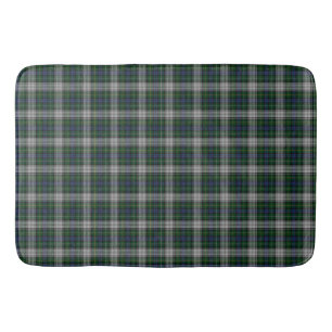Campbell Dress White and Green Highland Plaid Bath Mat