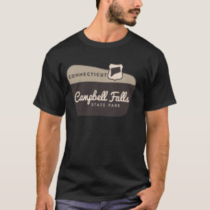 Campbell Falls Centre State Park Connecticut Sign  T-Shirt