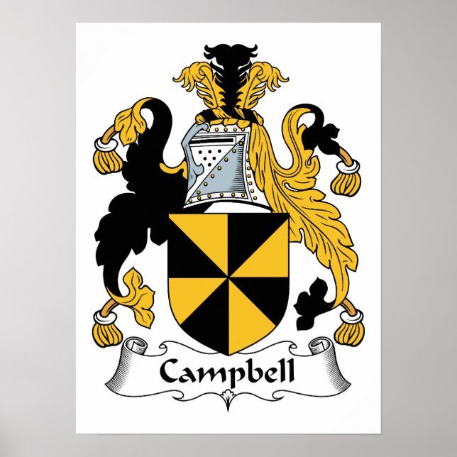 Campbell Family Crest Poster (Front)