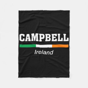 Campbell Irish Family Name St Patricks Day Ireland Fleece Blanket
