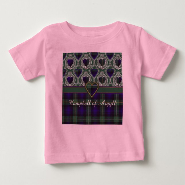 Campbell of Argyll clan Plaid Scottish tartan Baby T-Shirt (Front)