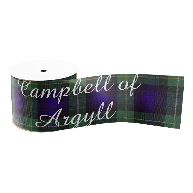 Campbell of Argyll clan Plaid Scottish tartan Grosgrain Ribbon (Spool)