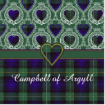 Campbell of Argyll clan Plaid Scottish tartan Photo Sculpture Badge<br><div class="desc">A lovely design based on the real Scottish tartan</div>