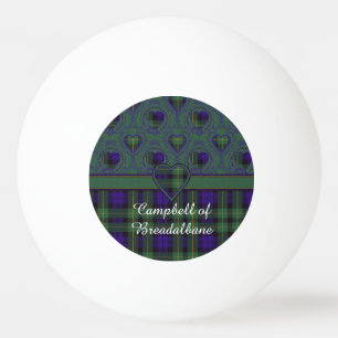 Campbell of Breadalbane Plaid Scottish tartan Ping Pong Ball