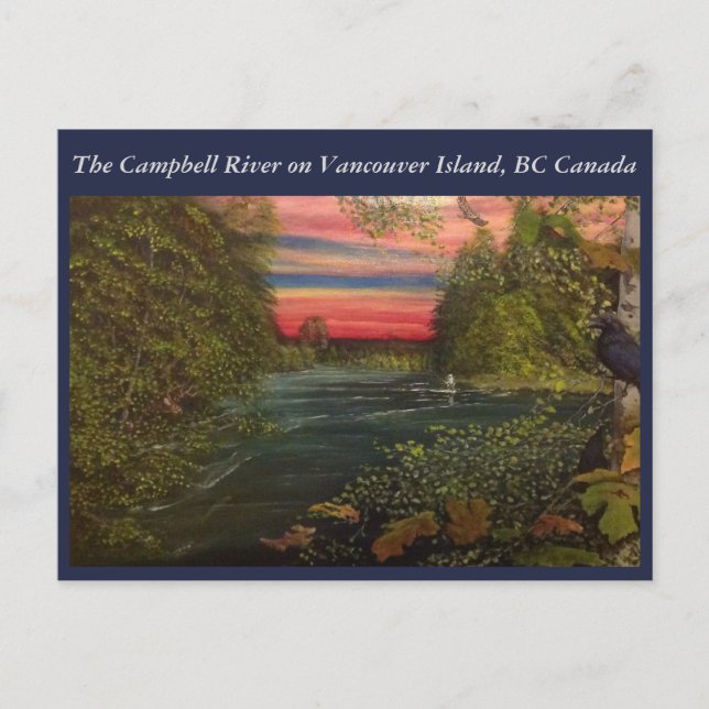 Campbell River fishing trip on Vancouver Island. Postcard (Front)