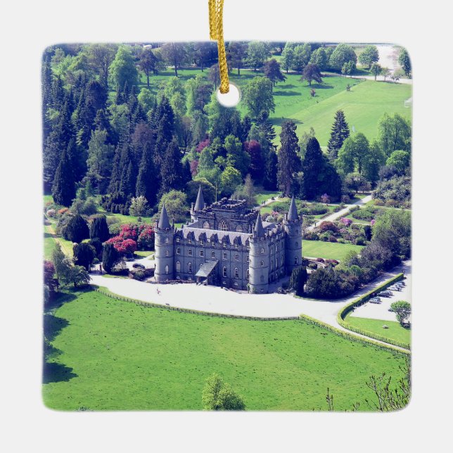 Campbell Scottish Clan Inveraray Castle Christmas  Ceramic Ornament (Front)