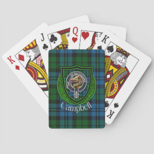 Campbell Scottish Clan Tartan & Crest Playing Cards