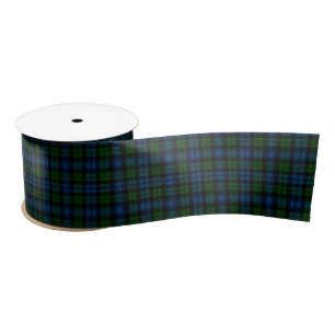 Campbell Scottish Tartan Pattern Satin Ribbon
