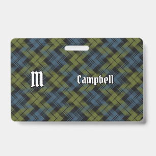 Campbell Tartan Badge ID Badge