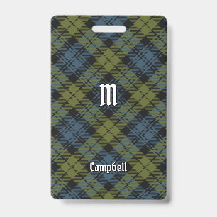 Campbell Tartan Badge ID Badge