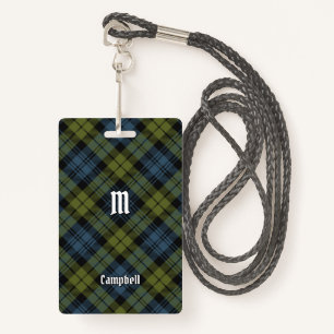 Campbell Tartan Badge ID Badge