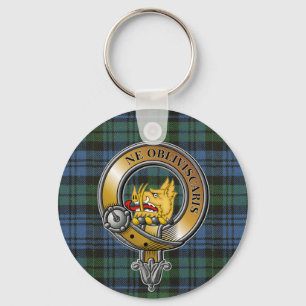 Campbell Tartan & Badge Key Ring