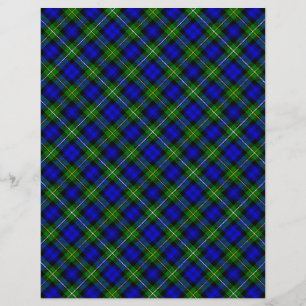 Campbell tartan blue green plaid