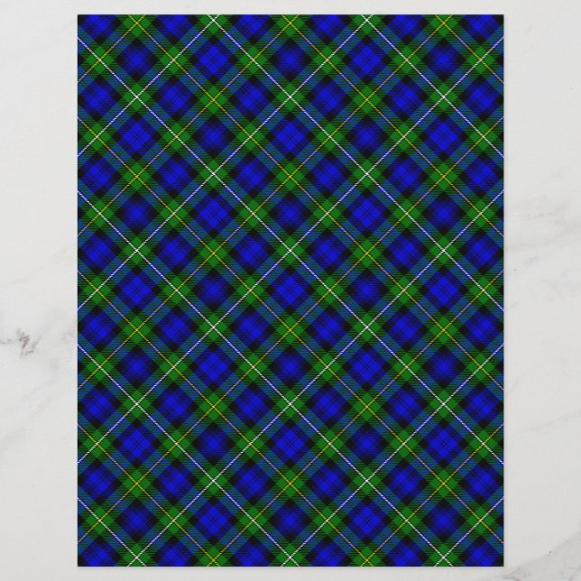 Campbell tartan blue green plaid (Front)