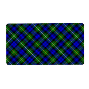 Campbell tartan blue green plaid