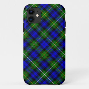 Campbell tartan blue green plaid iPhone 11 case