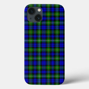 Campbell tartan blue green plaid iPhone 13 case
