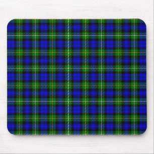 Campbell tartan blue green plaid mouse pad