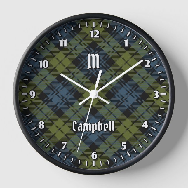 Campbell Tartan Clock (Front)