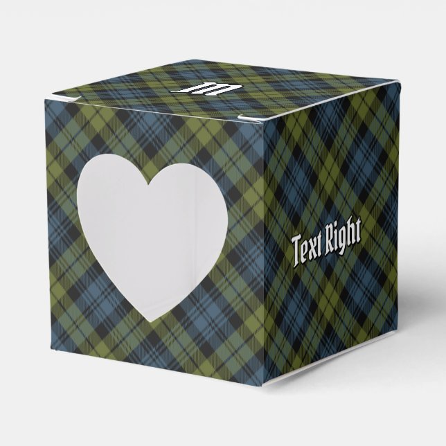 Campbell Tartan Favour Box (Front Side)