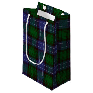 Campbell Tartan Green Plaid Small Gift Bag