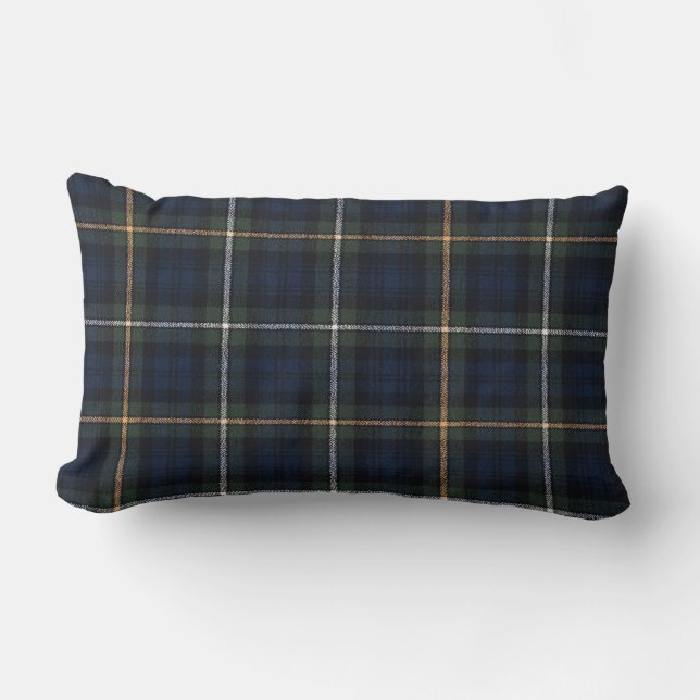 Campbell Tartan Lumbar Pillow 13" x 21" (Front)