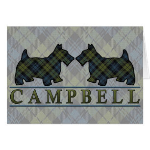 Campbell Tartan Scottie Dogs