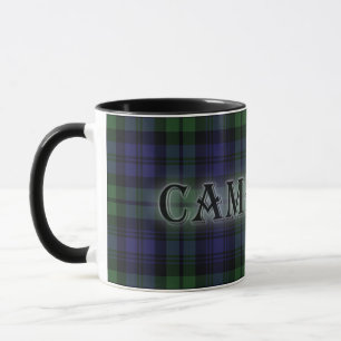 Campbell Tartan with the Last Name Mug