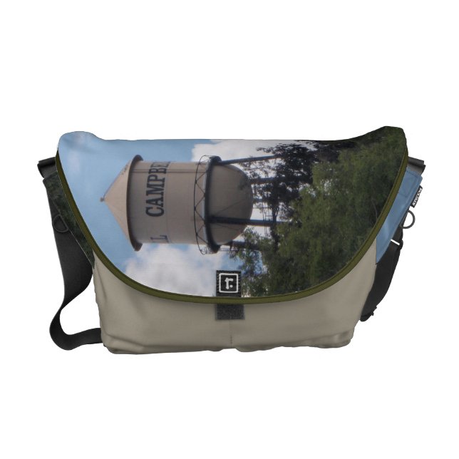 Campbell Water Tower, California Courier Bag (Front)