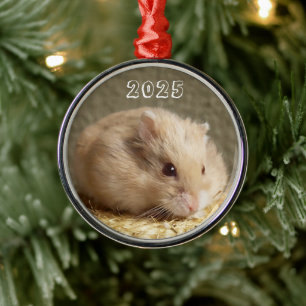 Campbells Dwarf Russian Hamster Metal Ornament