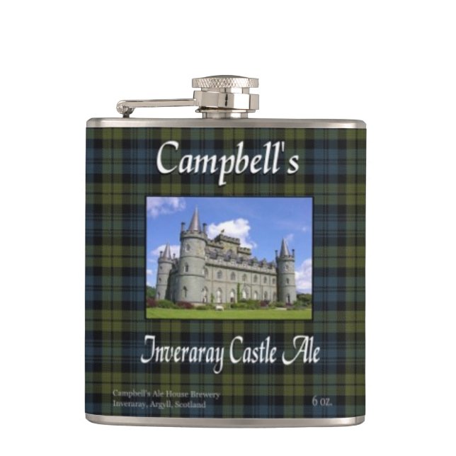 Campbell's Inveraray Castle Ale Hip Flask (Front)