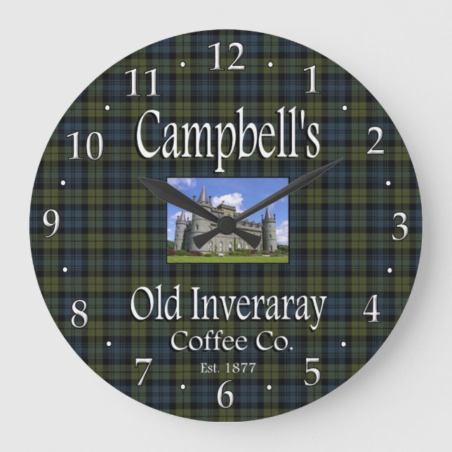 Campbell's Old Inveraray Coffee Co. Wall Clock (Front)