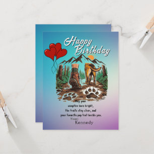 Camper Birthday Card