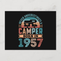 Camper born in 1957 70th Birthday Gift RV Camping