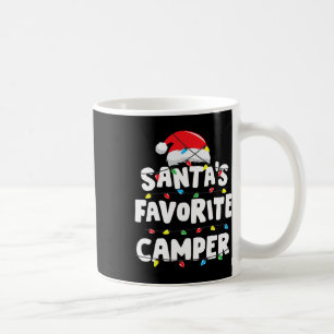 Camper Camping Christmas Santa's Favourite Funny X Coffee Mug