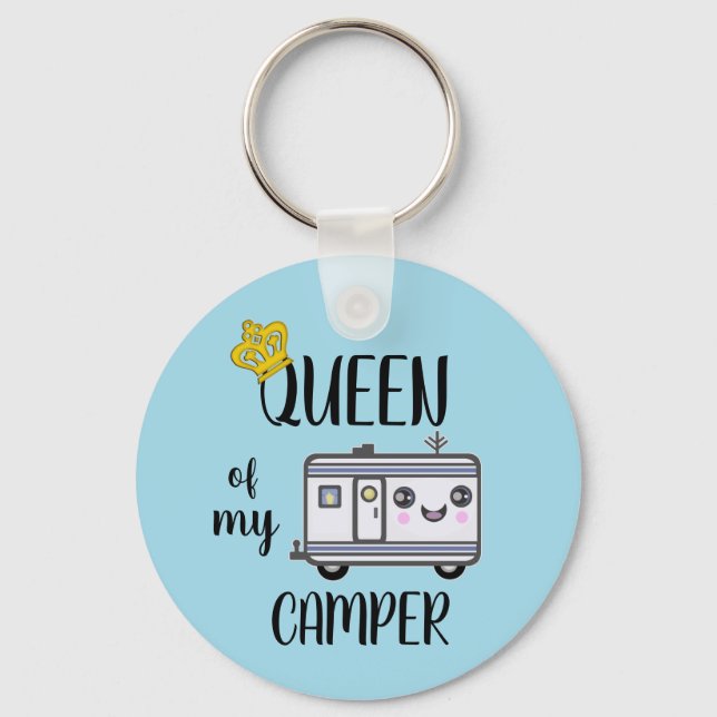 Camper Camping Funny RVing Lifestyle Key Ring (Front)
