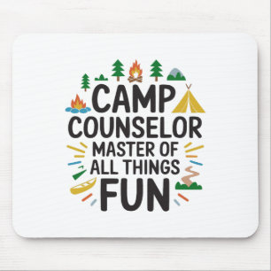 Camper Camping Outdoor Nature Lover Camp Counsello Mouse Pad