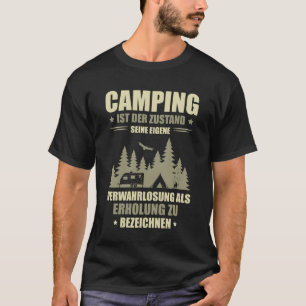 Camper Caravan Motorhome Camping For One gift T-Shirt