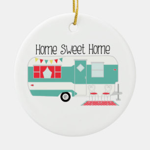 Camper Ceramic Ornament