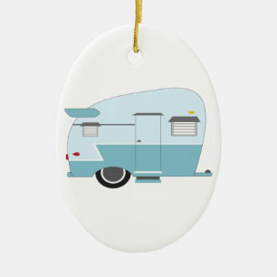 Camper Ceramic Ornament